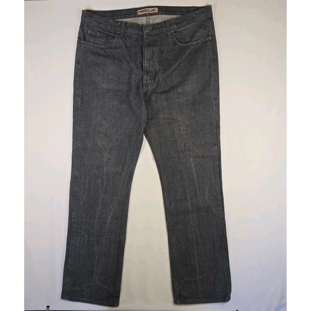 NEO BLUE Jeans 100% Cotton Made In USA Black Size 38 X  31
